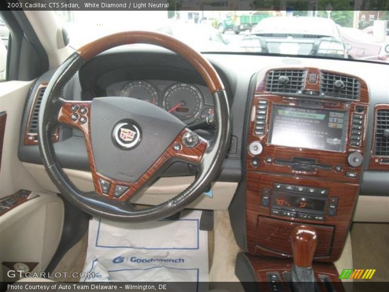 White Diamond / Light Neutral 2003 Cadillac CTS Sedan