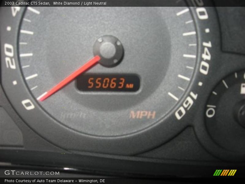 White Diamond / Light Neutral 2003 Cadillac CTS Sedan