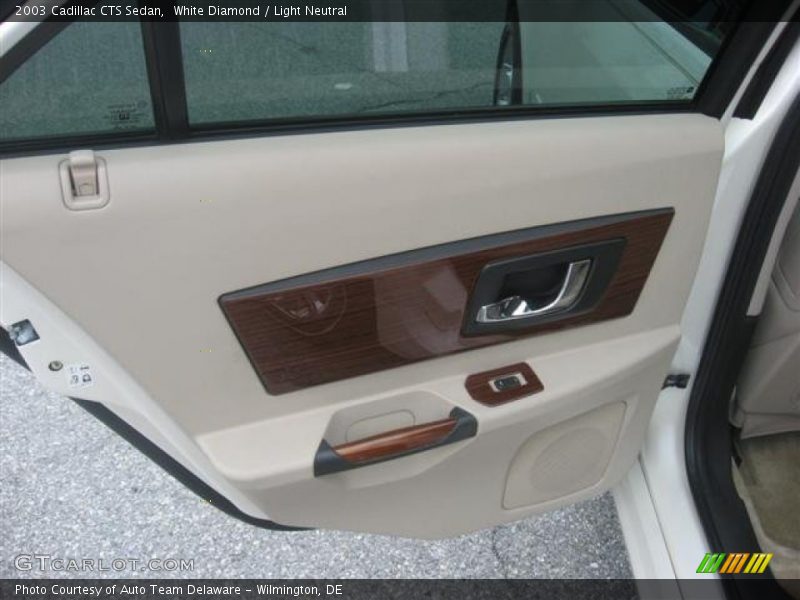 White Diamond / Light Neutral 2003 Cadillac CTS Sedan