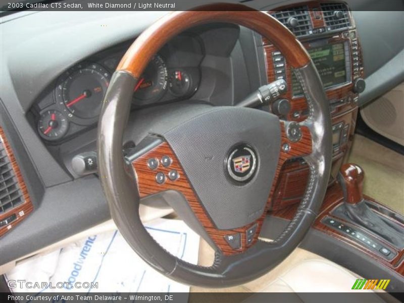 White Diamond / Light Neutral 2003 Cadillac CTS Sedan