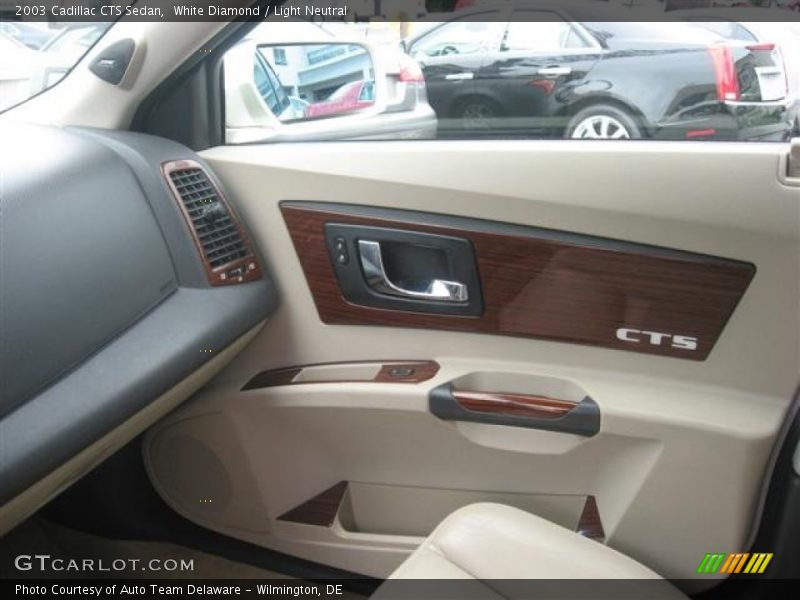 White Diamond / Light Neutral 2003 Cadillac CTS Sedan