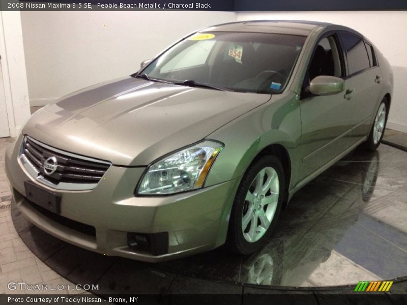 Pebble Beach Metallic / Charcoal Black 2008 Nissan Maxima 3.5 SE