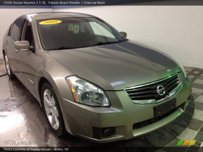 Pebble Beach Metallic / Charcoal Black 2008 Nissan Maxima 3.5 SE