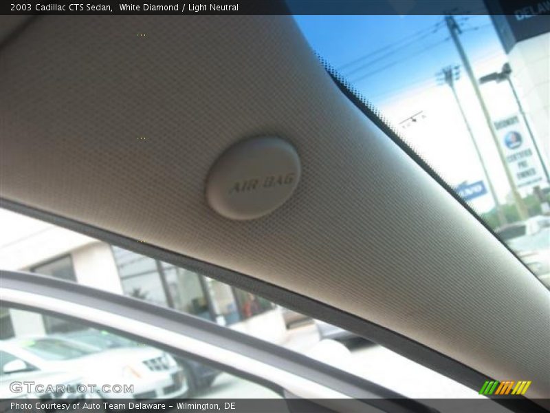 White Diamond / Light Neutral 2003 Cadillac CTS Sedan