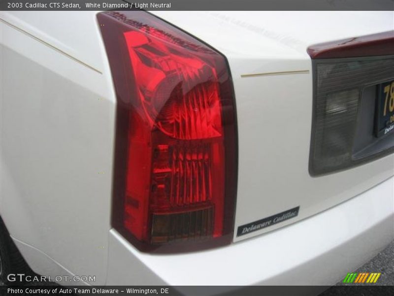 White Diamond / Light Neutral 2003 Cadillac CTS Sedan