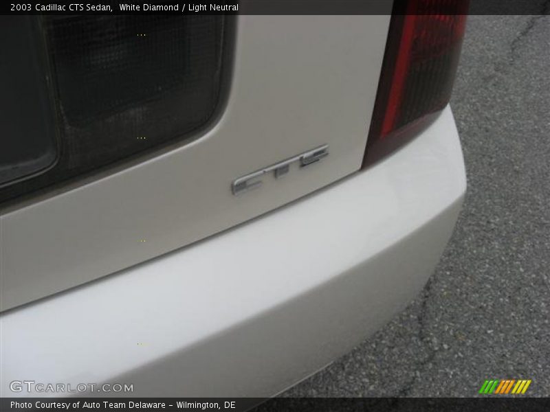 White Diamond / Light Neutral 2003 Cadillac CTS Sedan