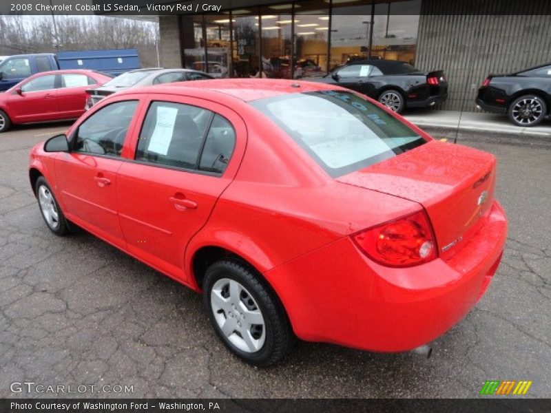 Victory Red / Gray 2008 Chevrolet Cobalt LS Sedan