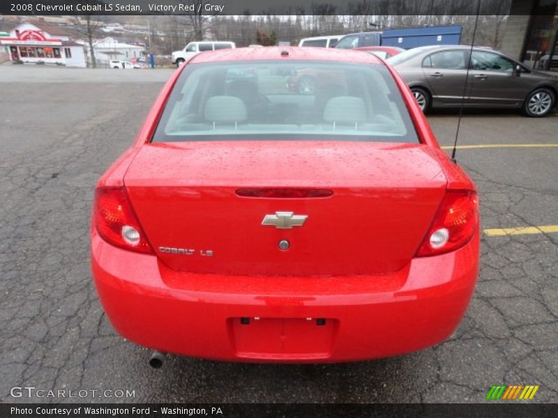 Victory Red / Gray 2008 Chevrolet Cobalt LS Sedan