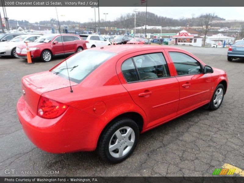 Victory Red / Gray 2008 Chevrolet Cobalt LS Sedan