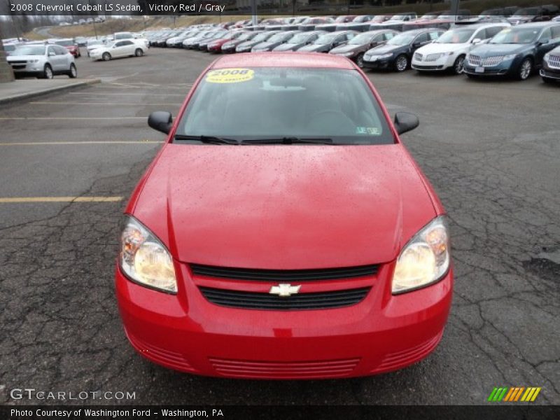 Victory Red / Gray 2008 Chevrolet Cobalt LS Sedan