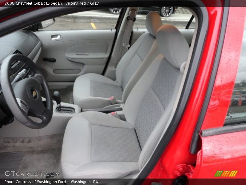 Victory Red / Gray 2008 Chevrolet Cobalt LS Sedan