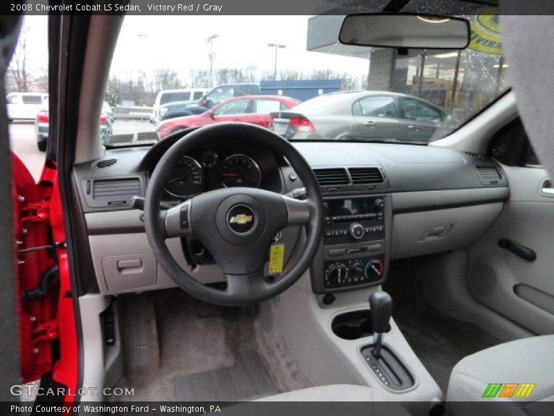 Victory Red / Gray 2008 Chevrolet Cobalt LS Sedan