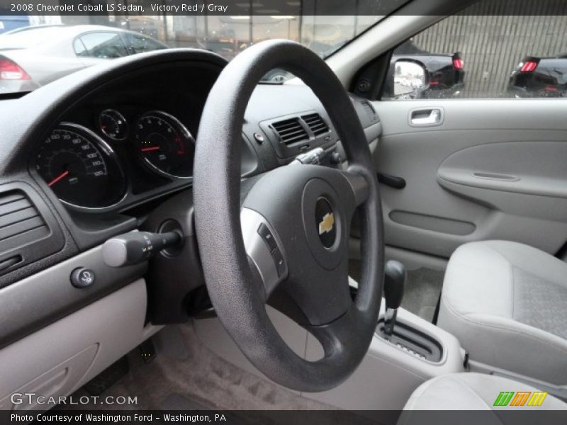 Victory Red / Gray 2008 Chevrolet Cobalt LS Sedan