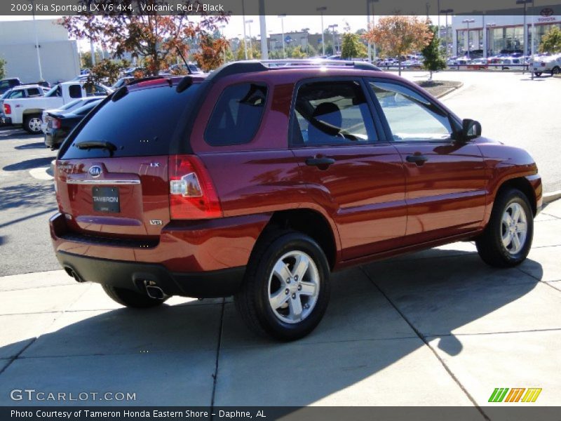 Volcanic Red / Black 2009 Kia Sportage LX V6 4x4