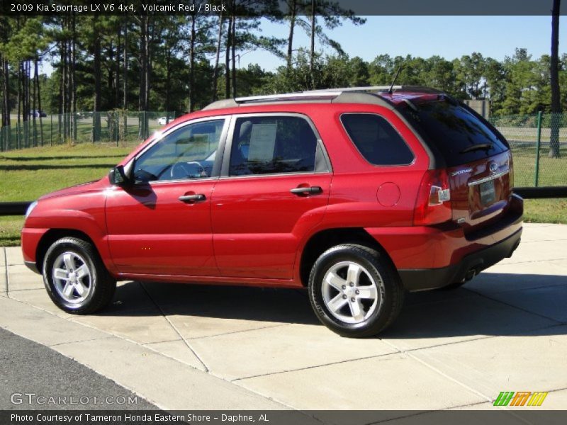 Volcanic Red / Black 2009 Kia Sportage LX V6 4x4