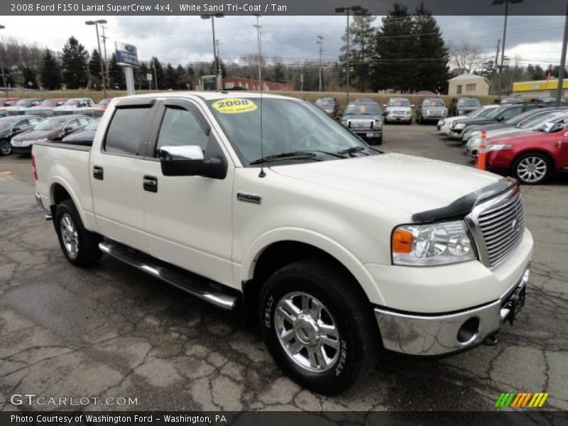 White Sand Tri-Coat / Tan 2008 Ford F150 Lariat SuperCrew 4x4