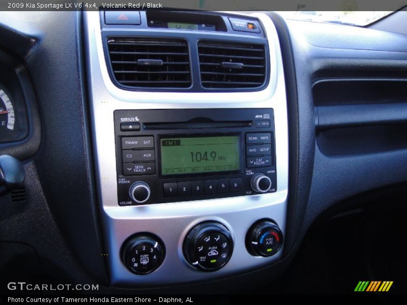 Volcanic Red / Black 2009 Kia Sportage LX V6 4x4