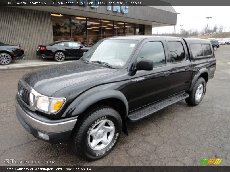 Black Sand Pearl / Charcoal 2003 Toyota Tacoma V6 TRD PreRunner Double Cab