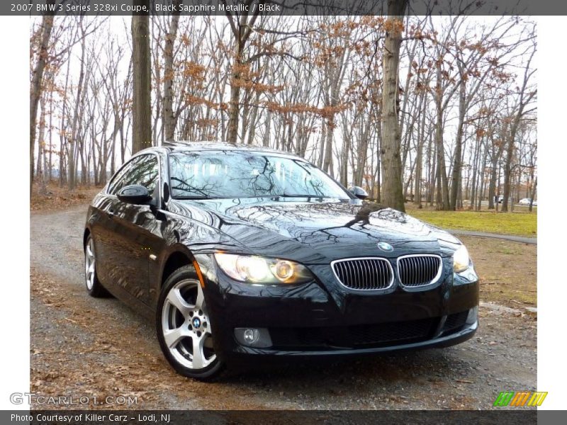 Black Sapphire Metallic / Black 2007 BMW 3 Series 328xi Coupe