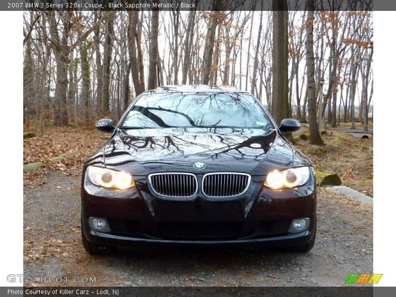 Black Sapphire Metallic / Black 2007 BMW 3 Series 328xi Coupe