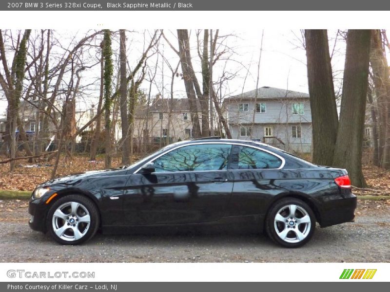 Black Sapphire Metallic / Black 2007 BMW 3 Series 328xi Coupe