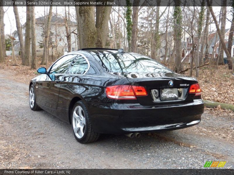 Black Sapphire Metallic / Black 2007 BMW 3 Series 328xi Coupe