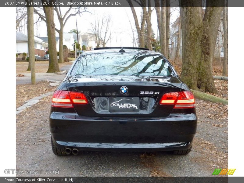 Black Sapphire Metallic / Black 2007 BMW 3 Series 328xi Coupe