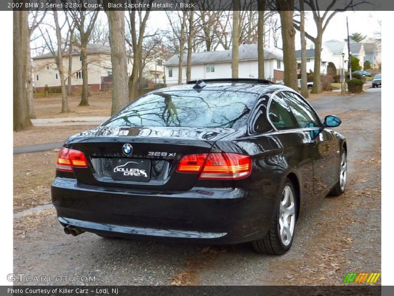 Black Sapphire Metallic / Black 2007 BMW 3 Series 328xi Coupe
