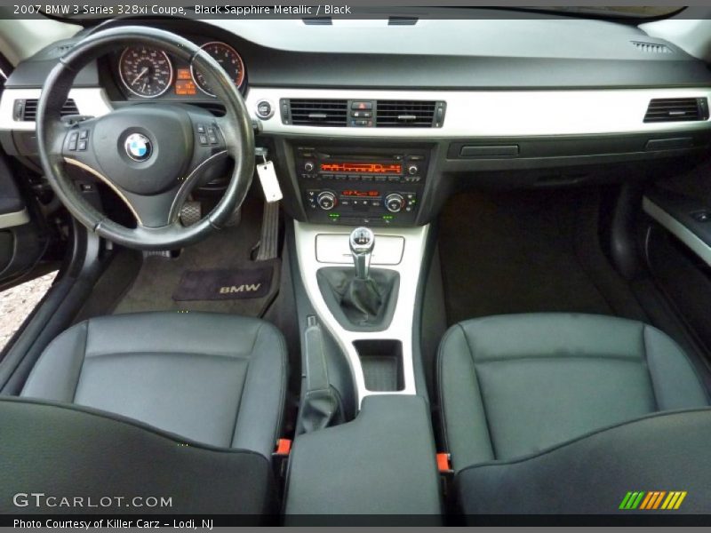 Black Sapphire Metallic / Black 2007 BMW 3 Series 328xi Coupe