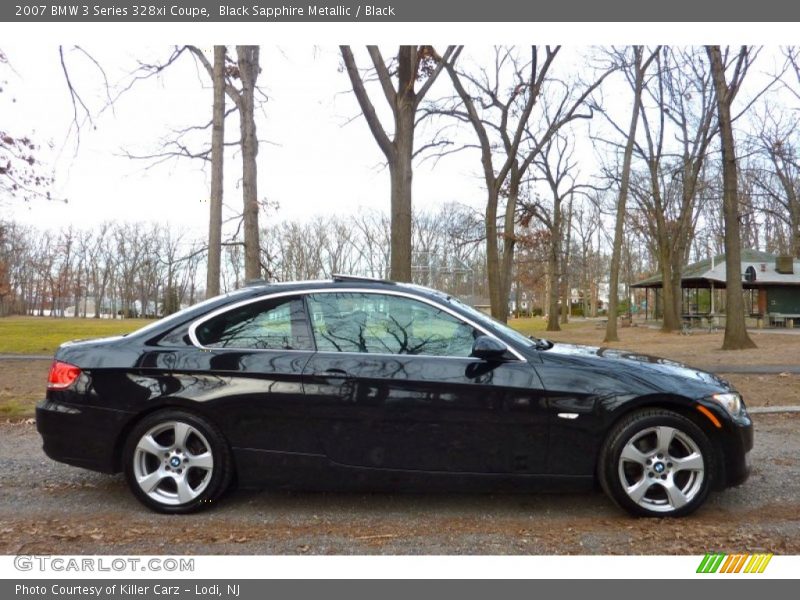 Black Sapphire Metallic / Black 2007 BMW 3 Series 328xi Coupe