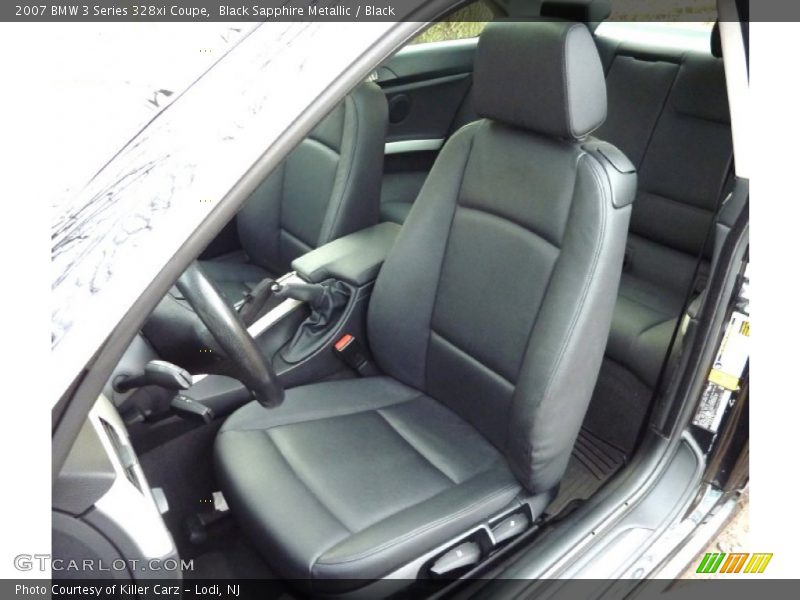 Black Sapphire Metallic / Black 2007 BMW 3 Series 328xi Coupe