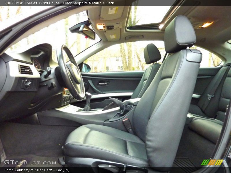 Black Sapphire Metallic / Black 2007 BMW 3 Series 328xi Coupe