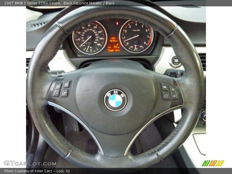 Black Sapphire Metallic / Black 2007 BMW 3 Series 328xi Coupe