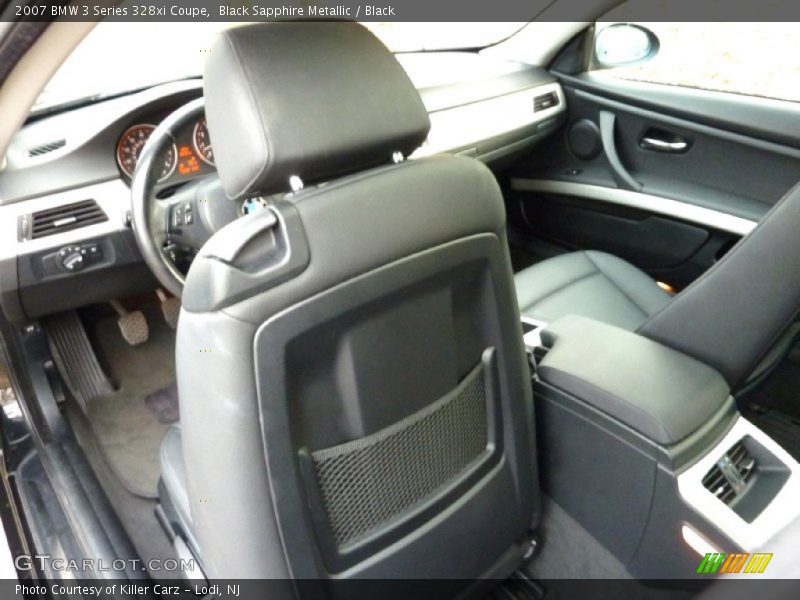 Black Sapphire Metallic / Black 2007 BMW 3 Series 328xi Coupe