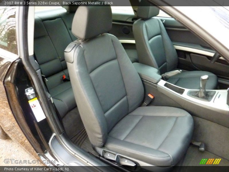 Black Sapphire Metallic / Black 2007 BMW 3 Series 328xi Coupe