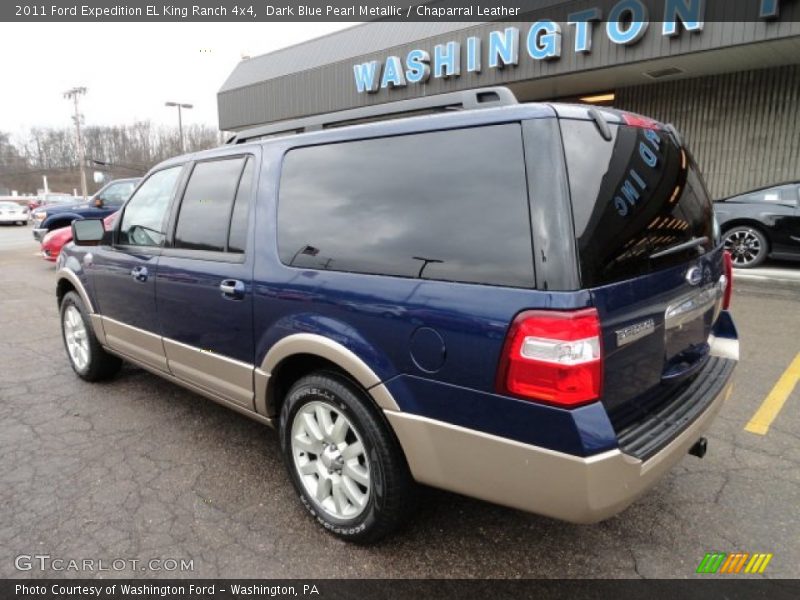 Dark Blue Pearl Metallic / Chaparral Leather 2011 Ford Expedition EL King Ranch 4x4