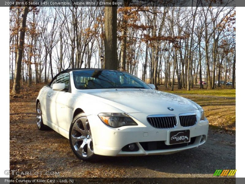 Alpine White / Creme Beige 2004 BMW 6 Series 645i Convertible