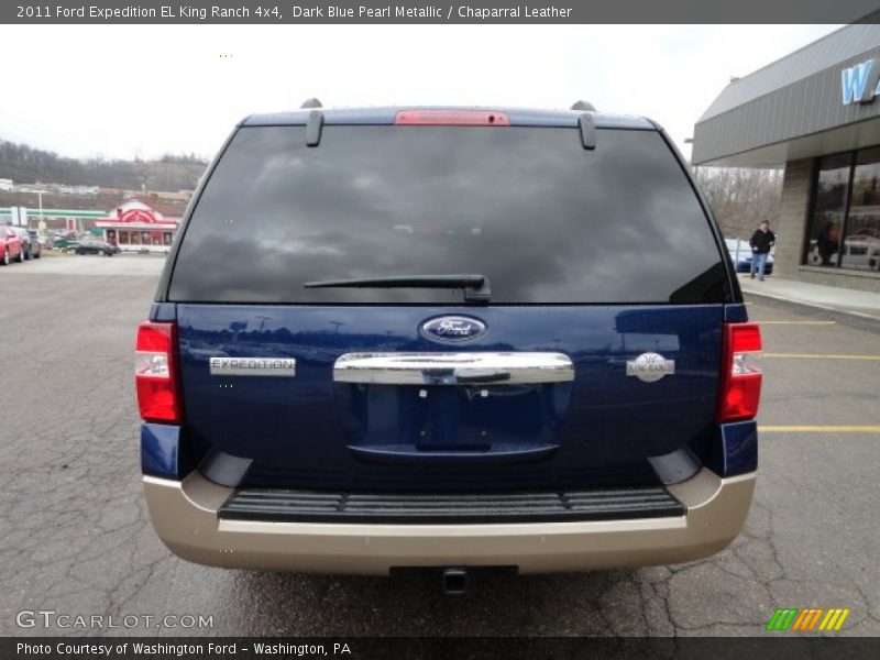 Dark Blue Pearl Metallic / Chaparral Leather 2011 Ford Expedition EL King Ranch 4x4