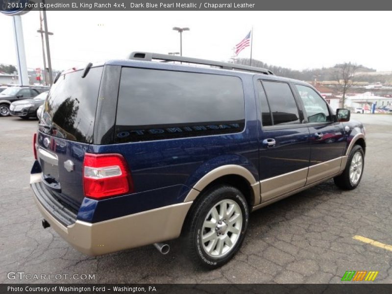 Dark Blue Pearl Metallic / Chaparral Leather 2011 Ford Expedition EL King Ranch 4x4