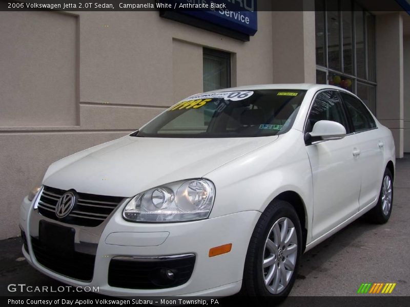 Campanella White / Anthracite Black 2006 Volkswagen Jetta 2.0T Sedan