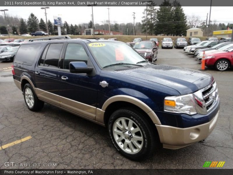 Dark Blue Pearl Metallic / Chaparral Leather 2011 Ford Expedition EL King Ranch 4x4