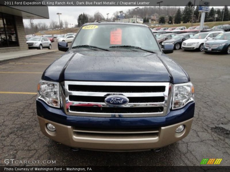 Dark Blue Pearl Metallic / Chaparral Leather 2011 Ford Expedition EL King Ranch 4x4