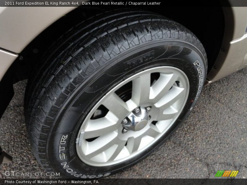 Dark Blue Pearl Metallic / Chaparral Leather 2011 Ford Expedition EL King Ranch 4x4