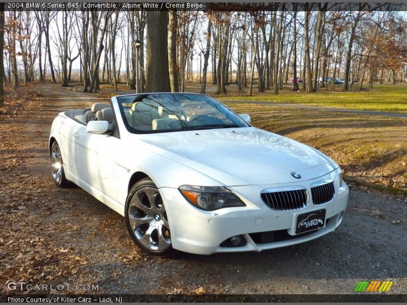 Alpine White / Creme Beige 2004 BMW 6 Series 645i Convertible