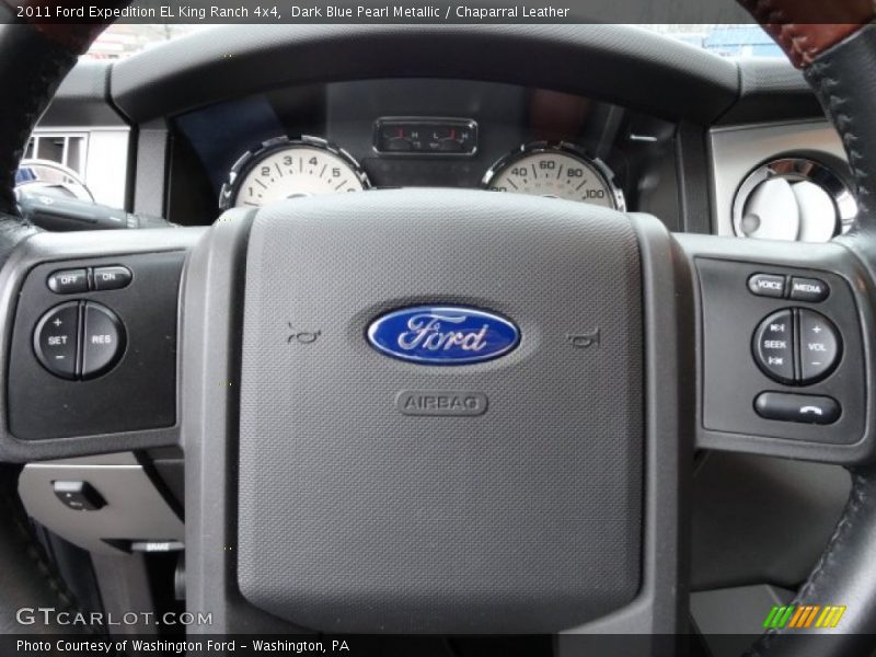 Dark Blue Pearl Metallic / Chaparral Leather 2011 Ford Expedition EL King Ranch 4x4