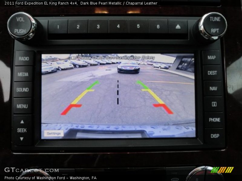 Dark Blue Pearl Metallic / Chaparral Leather 2011 Ford Expedition EL King Ranch 4x4