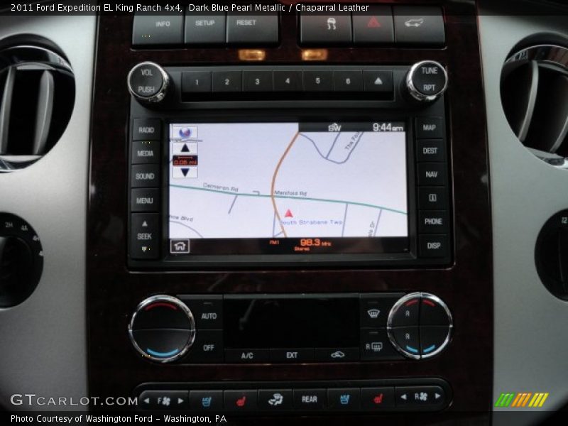 Dark Blue Pearl Metallic / Chaparral Leather 2011 Ford Expedition EL King Ranch 4x4