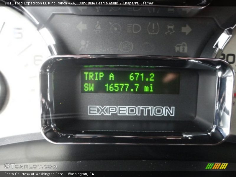 Dark Blue Pearl Metallic / Chaparral Leather 2011 Ford Expedition EL King Ranch 4x4