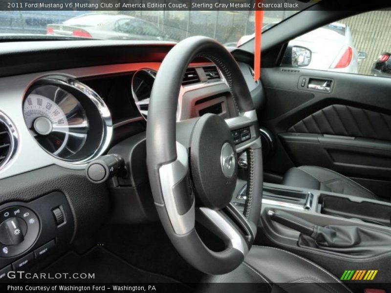 Sterling Gray Metallic / Charcoal Black 2011 Ford Mustang V6 Mustang Club of America Edition Coupe