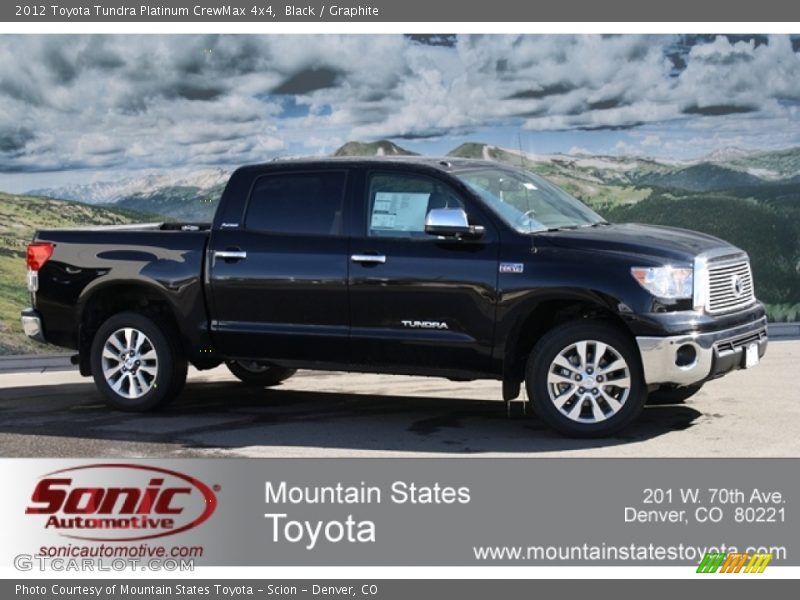 Black / Graphite 2012 Toyota Tundra Platinum CrewMax 4x4
